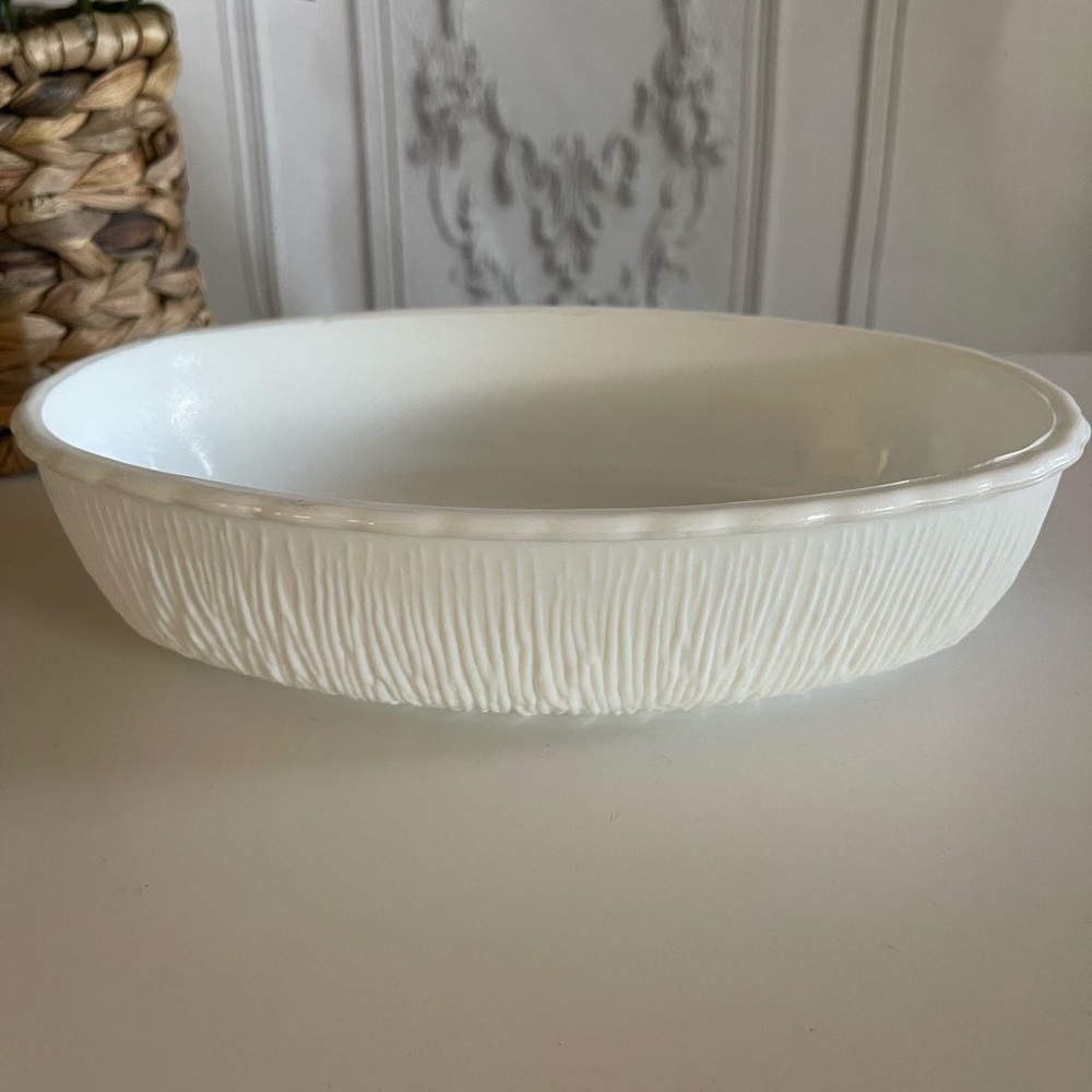 Elegant White Serving Bowl